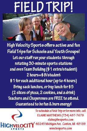 Field trip packages at High Velocity Sports