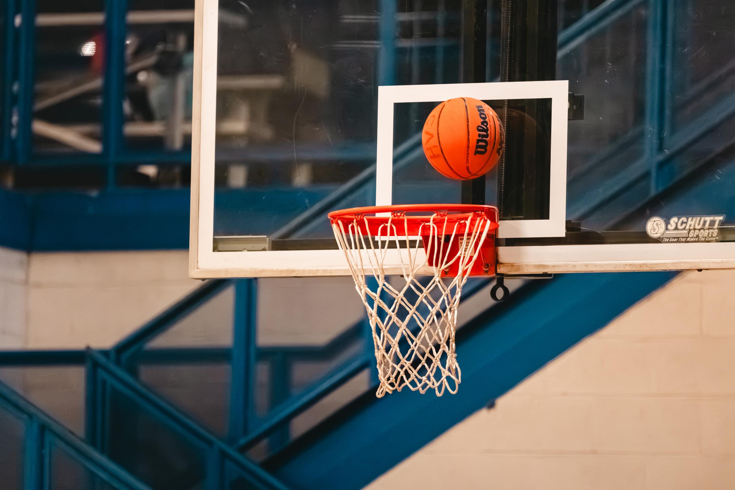 High Velocity Basketball Hoop and Basketball