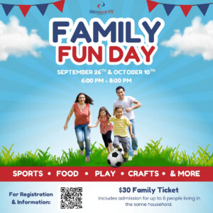 Family Fun Day Athletes in High Velocity Sports' box lacrosse clinic